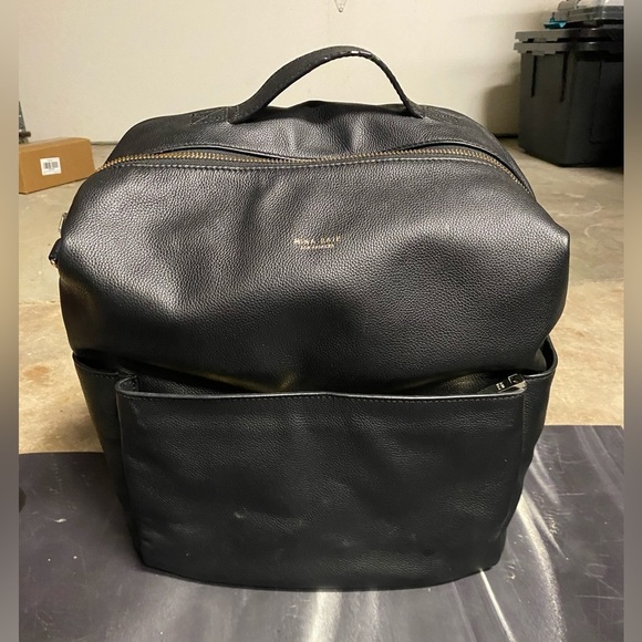 mina baie Handbags - Mina Baie Stevie Midi Backpack Black - real leather